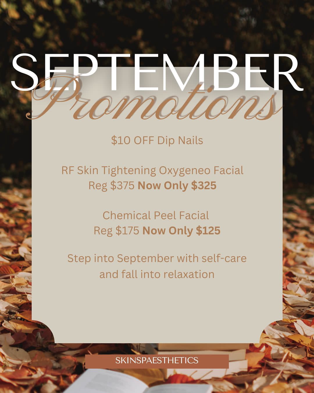 Ski Spa Manotick September Special